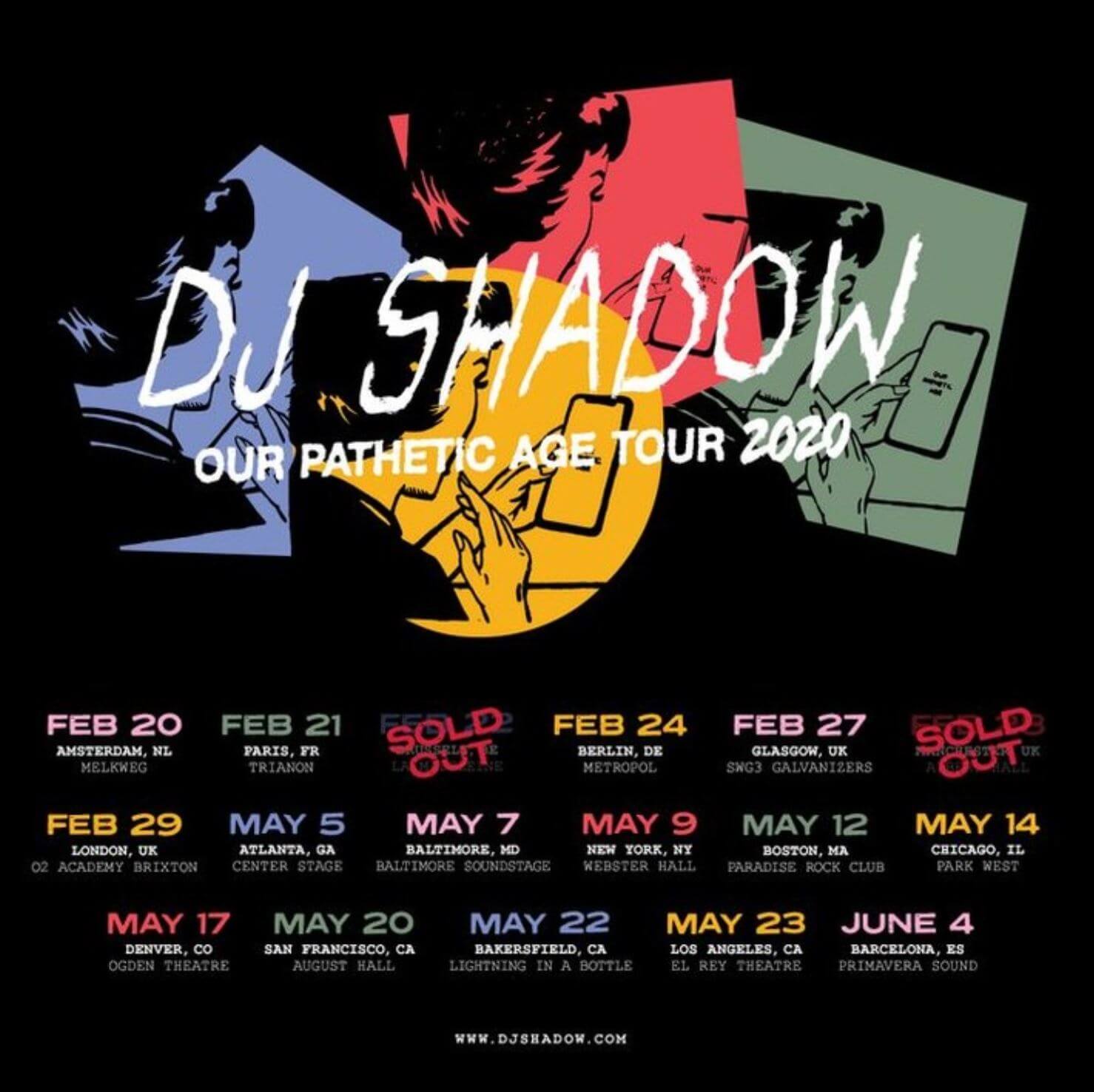 shadow tour 2020 poster